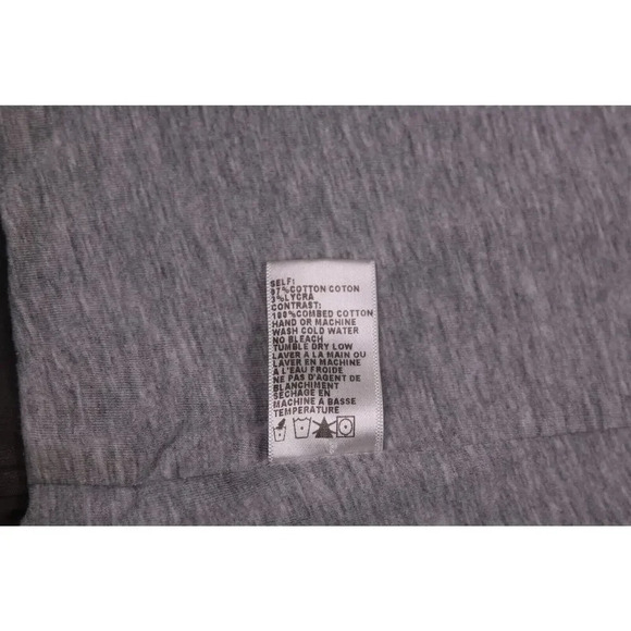 James Perse Double Breasted Cotton Pea Coat Style Sweater Jacket Gray Ladies 3/L - Picture 9 of 9